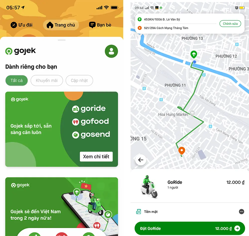 GoJek - App đặt xe rẻ nhất mới được phát hành 