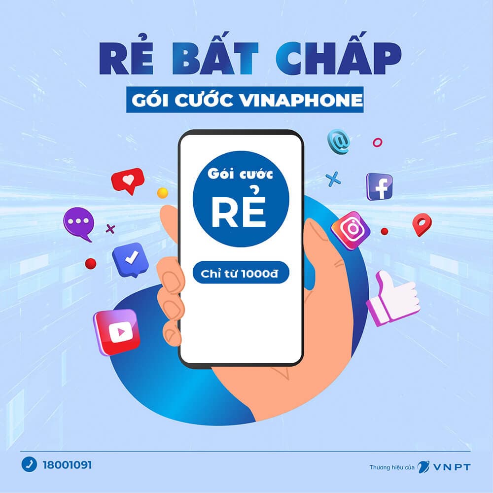 Gói cước 4G rẻ nhất của nhà mạng Vinaphone